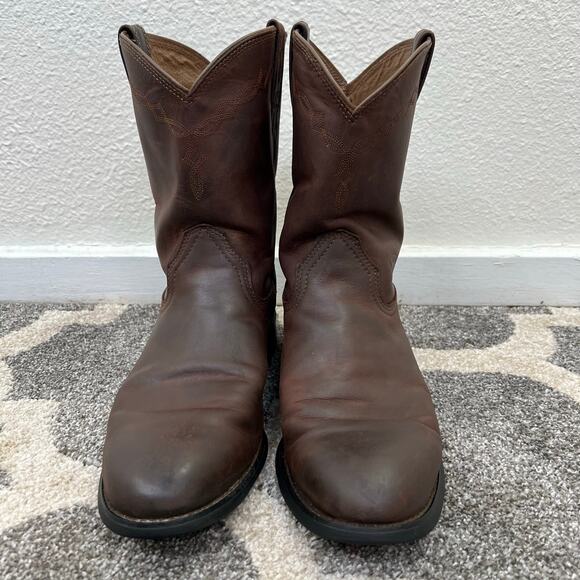 Ariat Heritage Roper Western Boots 12 EE Men Distressed Brown 10002284 Wide main image 10